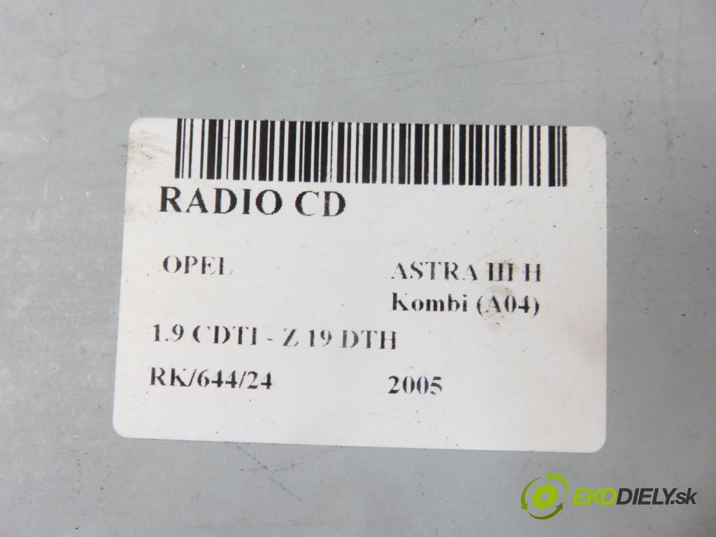 OPEL ASTRA H Kombi (A04) KOMBI 2005 110,00 1.9 CDTI - Z 19 DTH 1910,00 RADIO CD 13190856