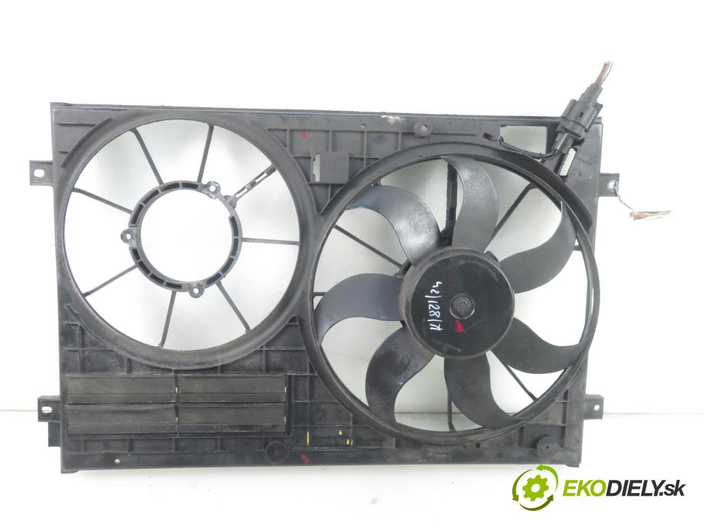 VW TOURAN (1T1, 1T2) MINIVAN 2004 100,00 2.0 TDI PD 16V 136 - AZV 1968,00 Ventilátor chladič vody 1K0121207G ; 1K0121205B
