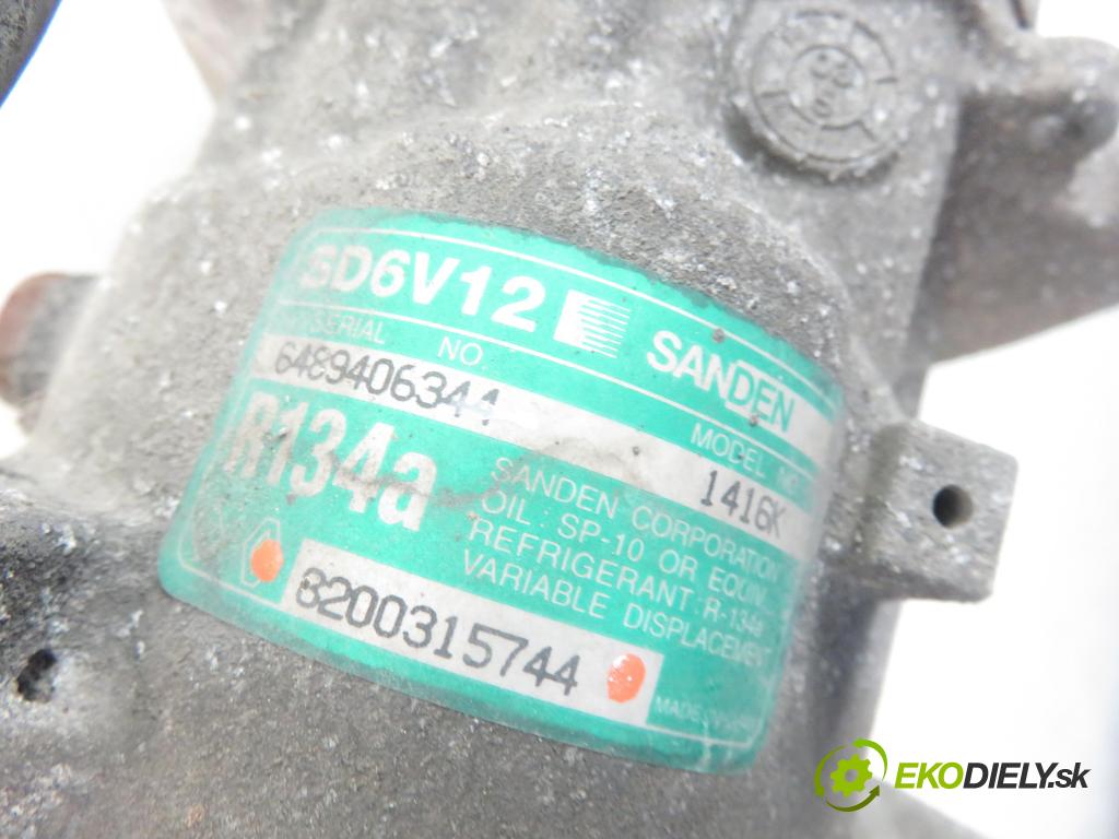 RENAULT CLIO II (BB_, CB_) HB 2003 48,00 1.5 dCi 65 - K9K 704 1461,00 KOMPRESOR: klimatizácie 8200315744 (Kompresor klimatizácie)