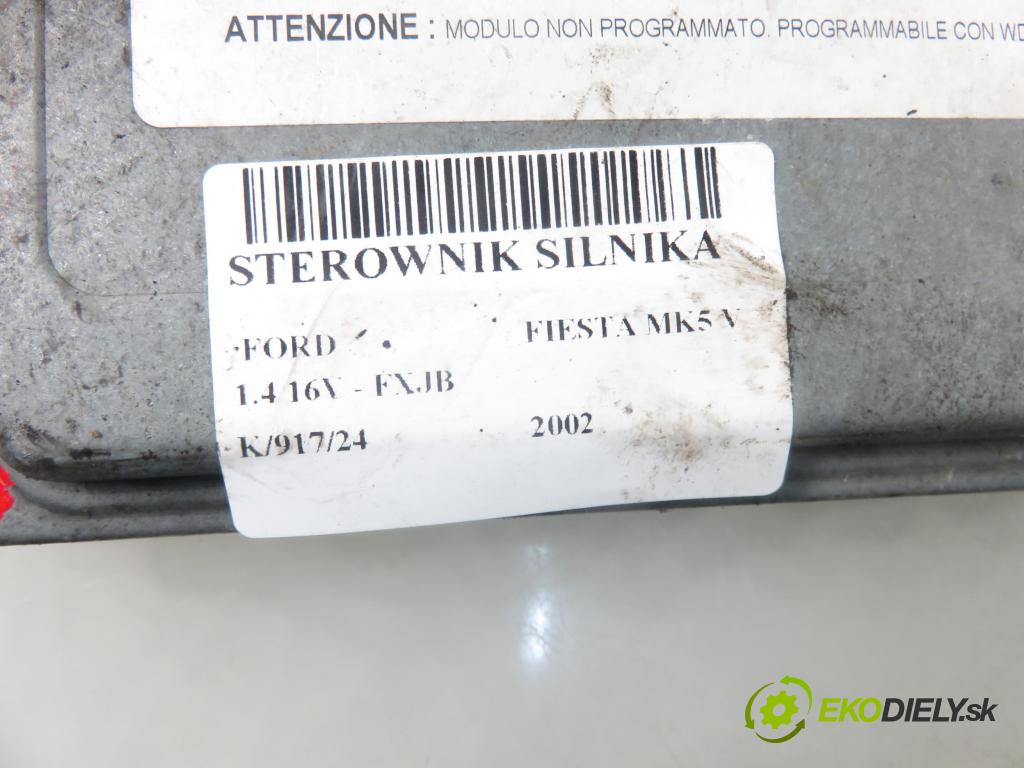 FORD FIESTA V (JH_, JD_) HB 2002 59,00 1.4 16V - FXJB 1388,00 Riadiaca jednotka Motor 2U7A12A650TG ; S120977010D