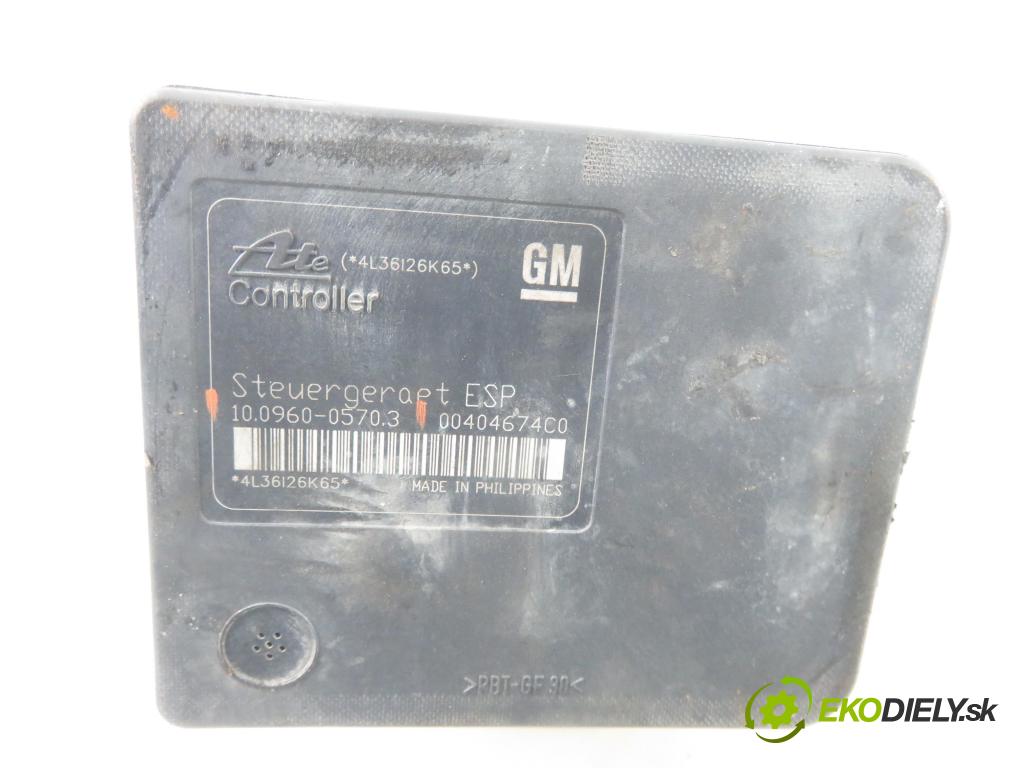 OPEL ZAFIRA B (A05) MINIVAN 2007 110,00 1.9 CDTI 150 - Z 19 DTH 1910,00 Pumpa ABS 10096005703 ; 13244860BJ (Pumpy ABS)