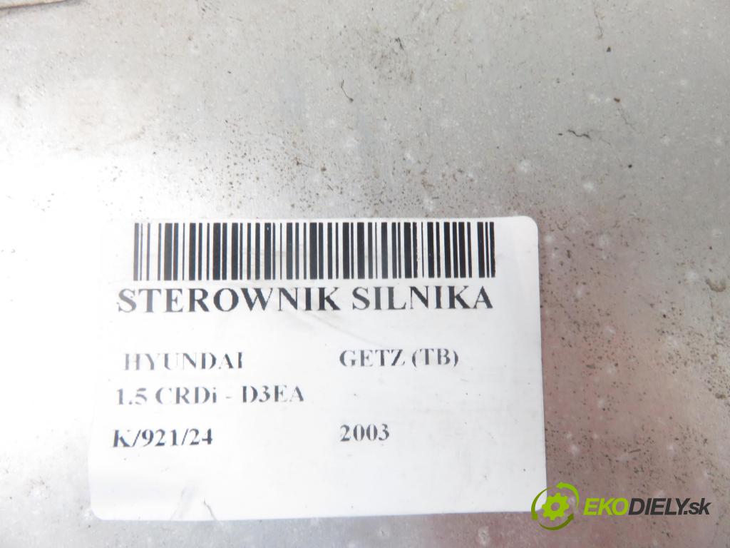 HYUNDAI GETZ (TB) HB 2003 60,00 1.5 CRDi - D3EA 1493,00 Riadiaca jednotka Motor 0281011260 ; 3910127711