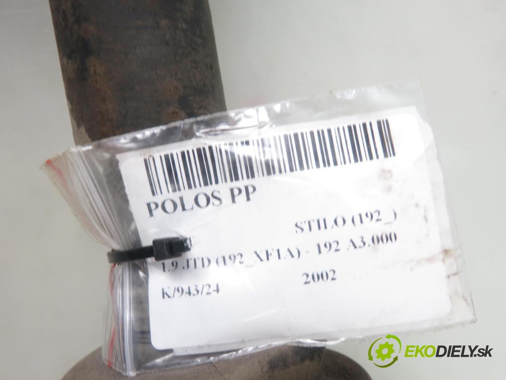 FIAT STILO (192_) HB 2002 59,00 1.9 JTD (192_XF1A) - 192 A3.000 1910,00 Poloos PP