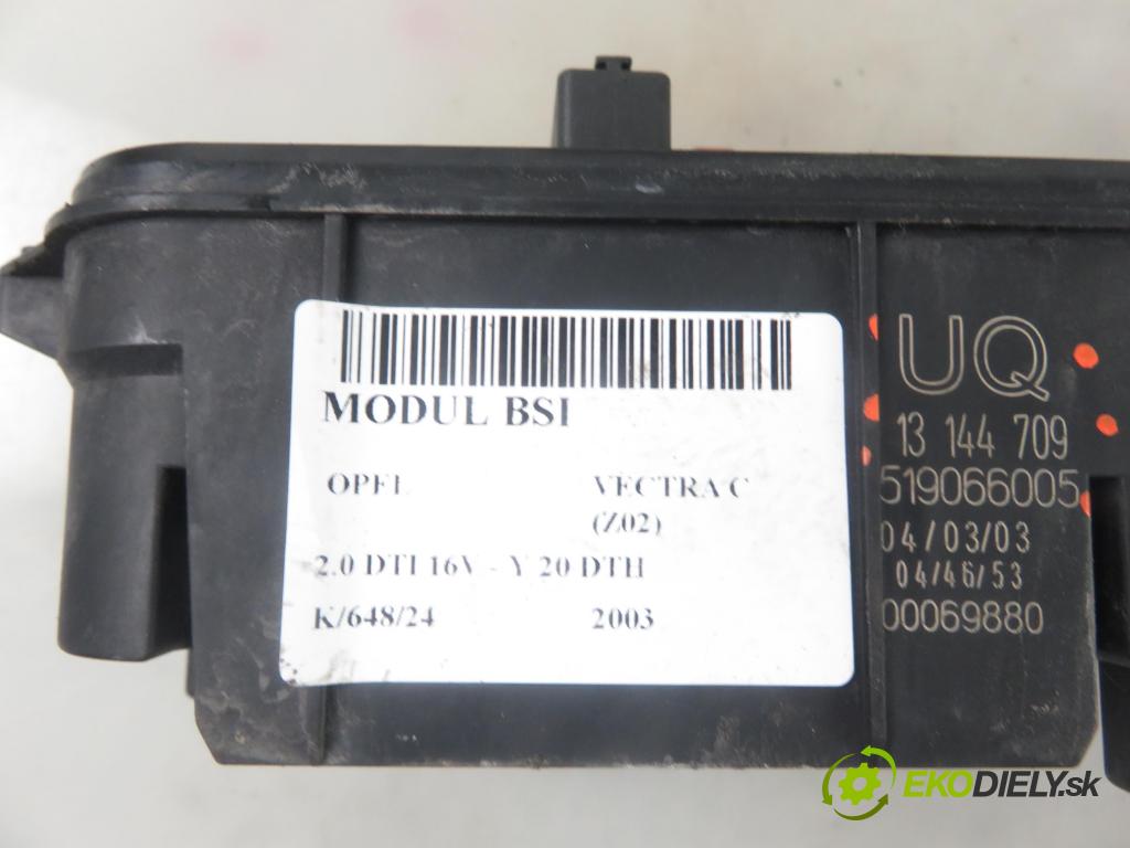 OPEL VECTRA C (Z02) SEDAN 2003 74,00 2.0 DTI 16V 101 - Y 20 DTH 1995,00 MODUL BSI 13144709UQ ; 519066005