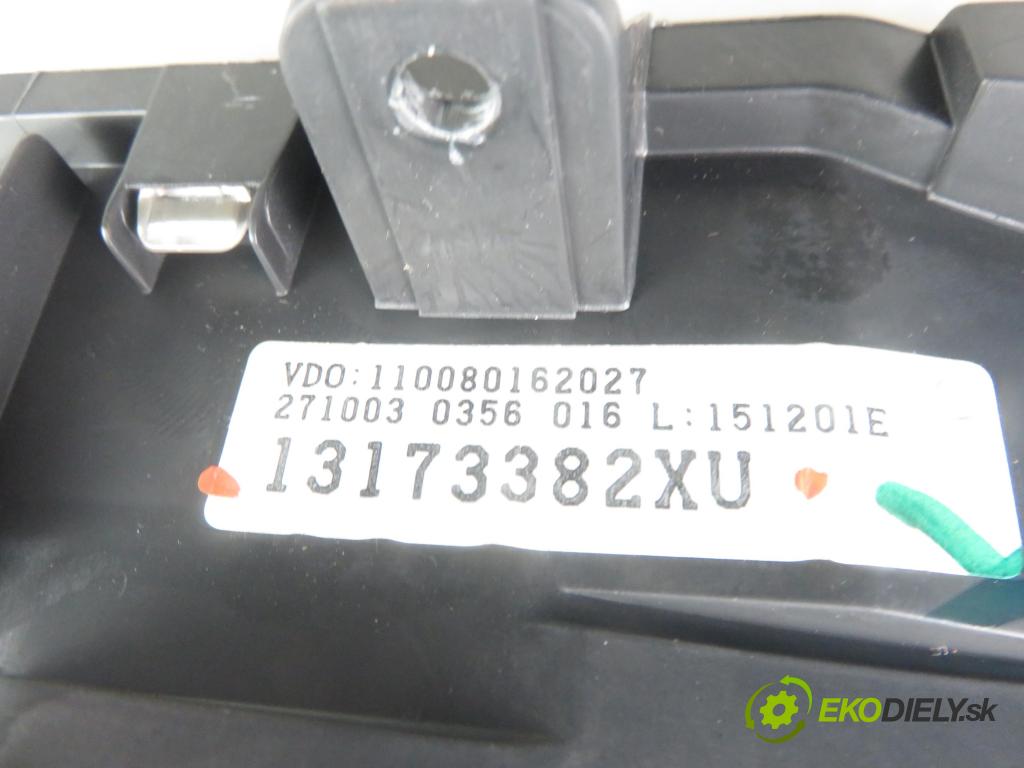 OPEL MERIVA A nadwozie wielkoprzestrzenne (MPV) (X03) HB 2004 74,00 1.6 16V - Z 16 XE 1598,00 prístrojovka elektrický 13173382XU