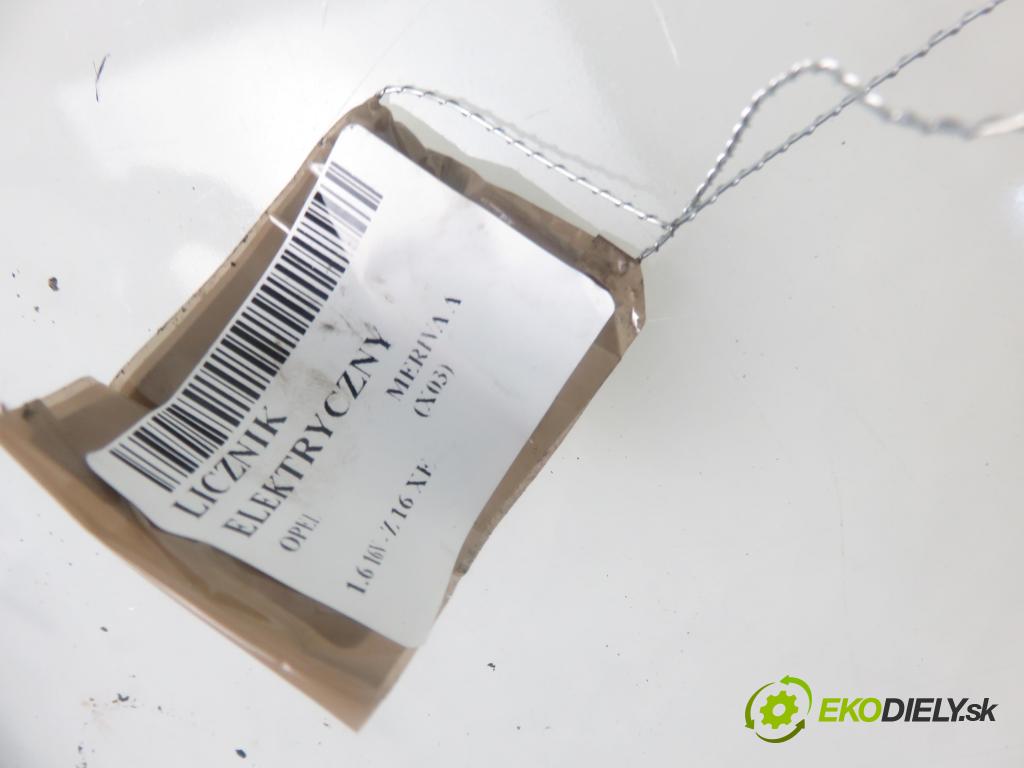 OPEL MERIVA A nadwozie wielkoprzestrzenne (MPV) (X03) HB 2004 74,00 1.6 16V - Z 16 XE 1598,00 prístrojovka elektrický 13173382XU