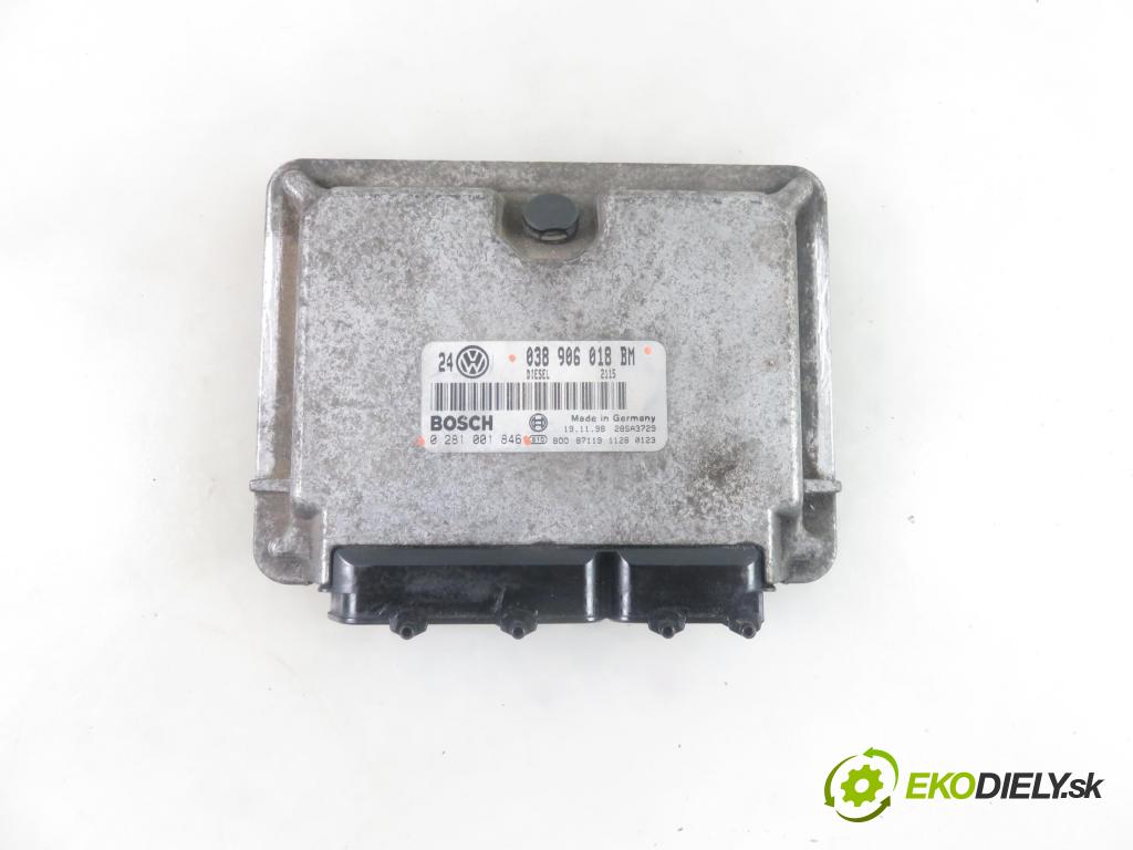 VW GOLF IV (1J1) HB 1999 81,00 1.9 TDI 110 - ASV 1896,00 Riadiaca jednotka Motor 038906018BM ; 0281001846