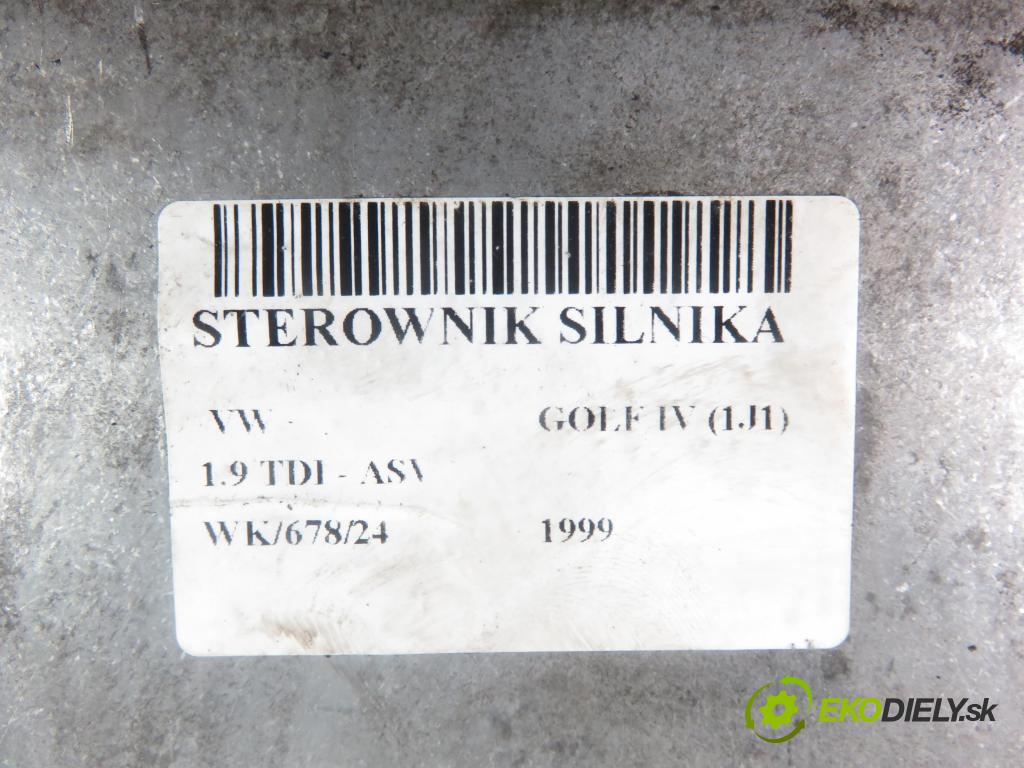 VW GOLF IV (1J1) HB 1999 81,00 1.9 TDI 110 - ASV 1896,00 Riadiaca jednotka Motor 038906018BM ; 0281001846