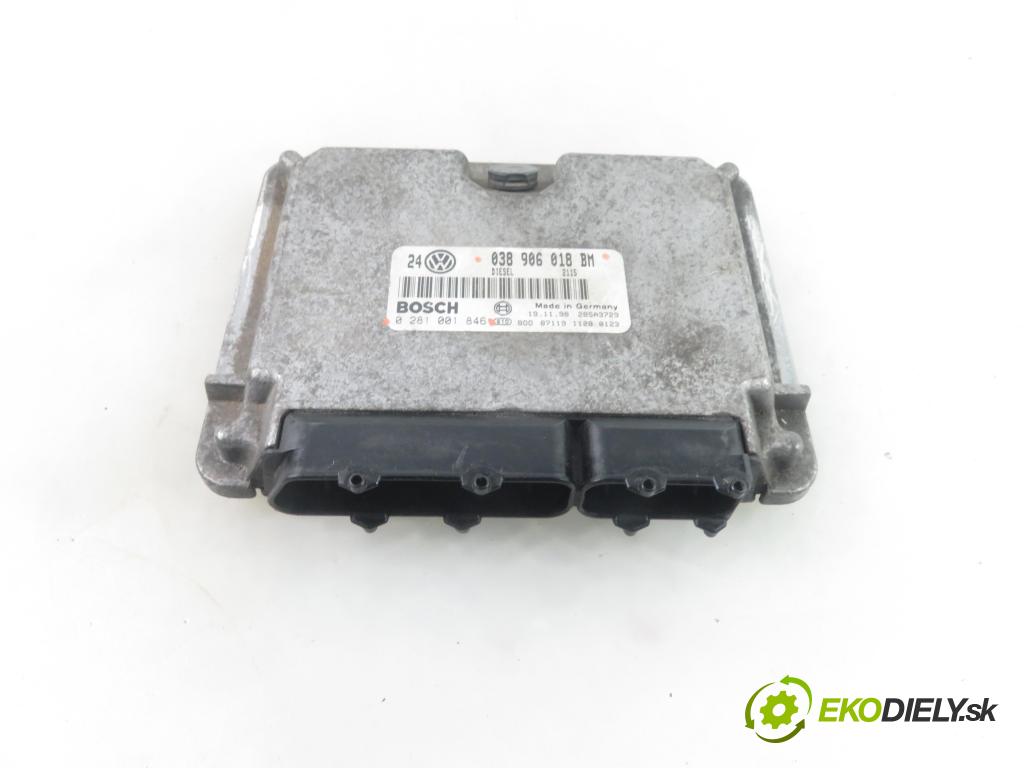 VW GOLF IV (1J1) HB 1999 81,00 1.9 TDI 110 - ASV 1896,00 Riadiaca jednotka Motor 038906018BM ; 0281001846