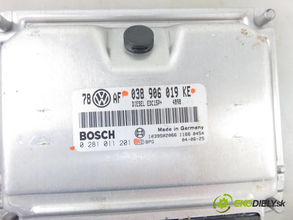 VW PASSAT B5.5 (3B3) SEDAN 2004 96,00 1.9 TDI - AWX 1896,00 Riadiaca jednotka Motor 038906019KE ; 0281011201