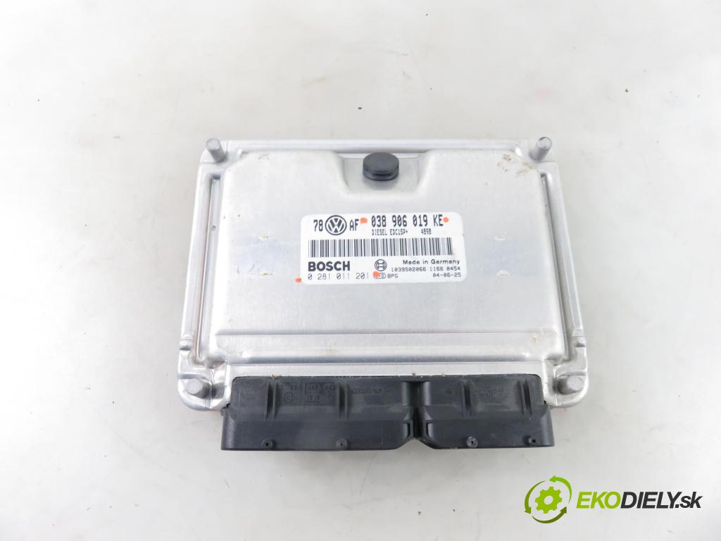 VW PASSAT B5.5 (3B3) SEDAN 2004 96,00 1.9 TDI - AWX 1896,00 Riadiaca jednotka Motor 038906019KE ; 0281011201