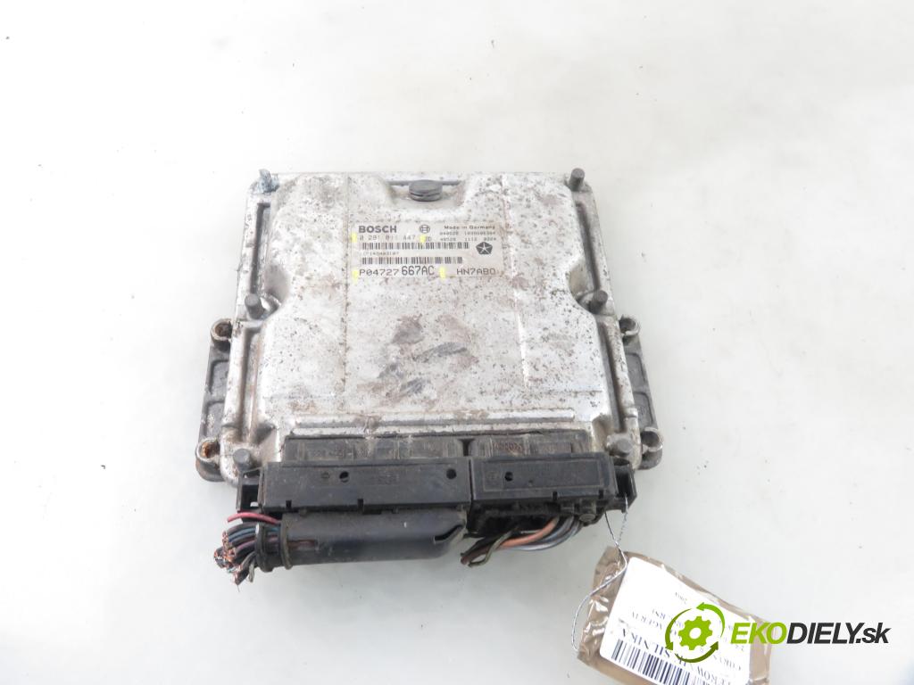 CHRYSLER VOYAGER IV (RG, RS) MINIVAN 2004 105,00 2.5 CRD 143 - ENJ 2499,00 Riadiaca jednotka Motor P04727667AC ; 0281011447