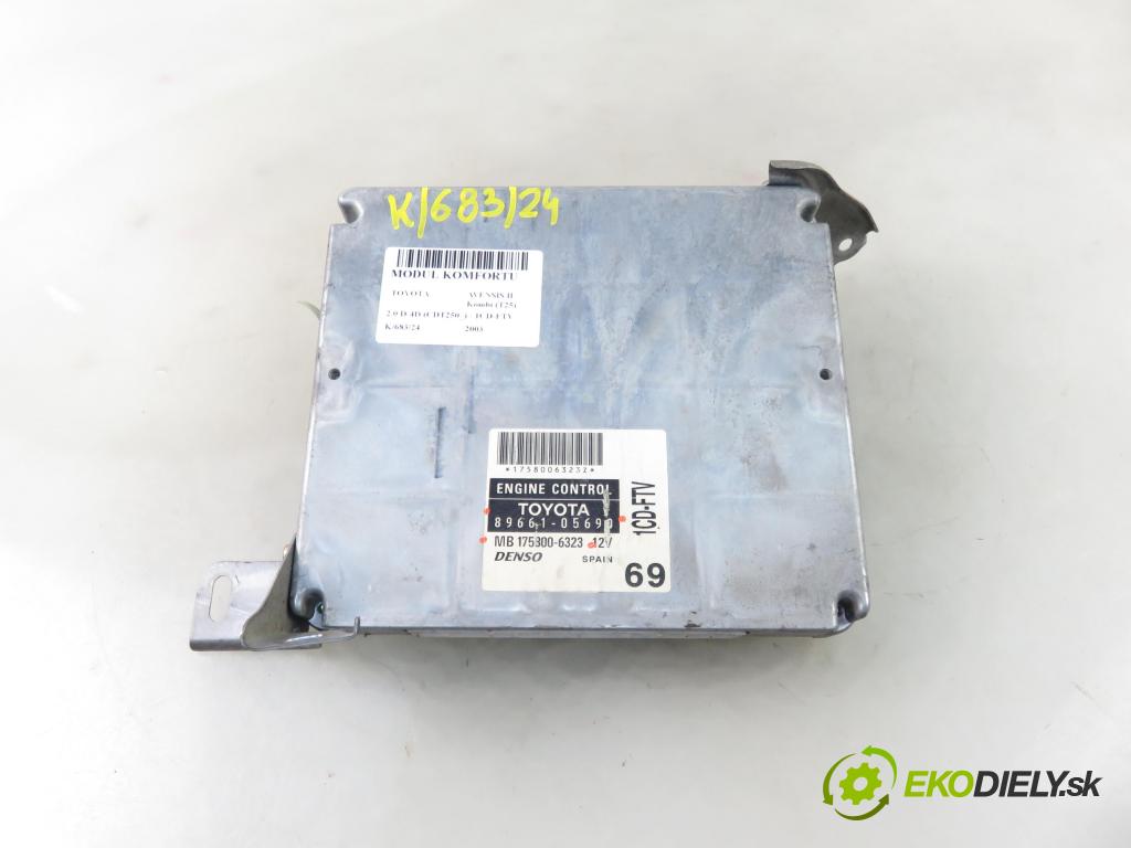 TOYOTA AVENSIS Kombi (_T25_) KOMBI 2003 85,00 2.0 D-4D 116 - 1CD-FTV 1995,00 Riadiaca jednotka Motor 8966105690 ; MB1758006323