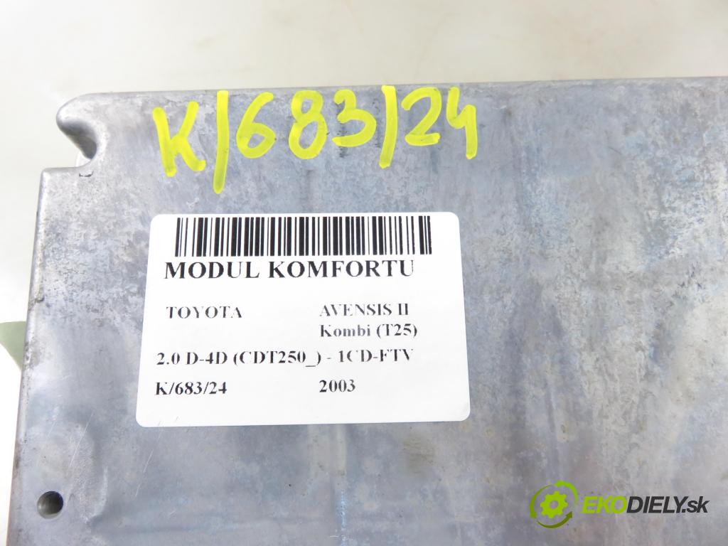TOYOTA AVENSIS Kombi (_T25_) KOMBI 2003 85,00 2.0 D-4D 116 - 1CD-FTV 1995,00 Riadiaca jednotka Motor 8966105690 ; MB1758006323