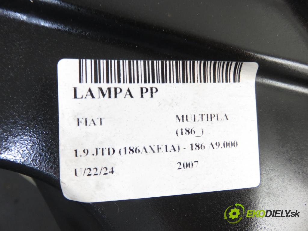 FIAT MULTIPLA (186_) MINIVAN 2007 88,00 1.9 JTD (186AXE1A) - 186 A9.000 1910,00 Svetlo PP