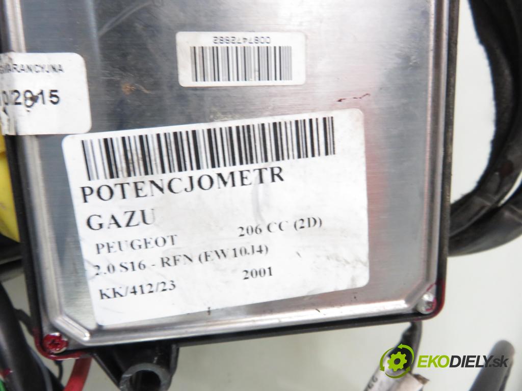 PEUGEOT 206 CC (2D) CABRIO 2001 100,00 2.0 S16 - RFN (EW10J4) 1997,00 LPG komplentny 67R010973