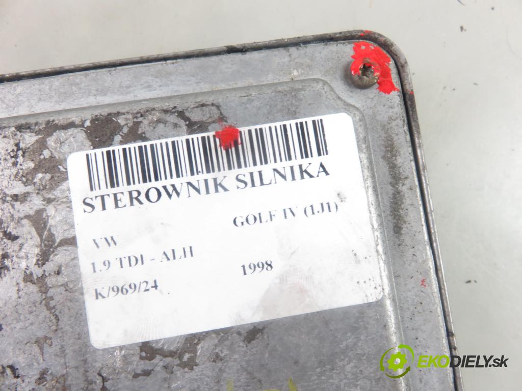 VW GOLF IV (1J1) HB 1998 66,00 1.9 TDI 90 - ALH 1896,00 Riadiaca jednotka Motor 038906018AN ; 0281001733