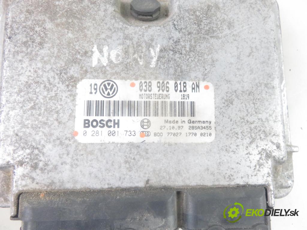VW GOLF IV (1J1) HB 1998 66,00 1.9 TDI 90 - ALH 1896,00 Riadiaca jednotka Motor 038906018AN ; 0281001733