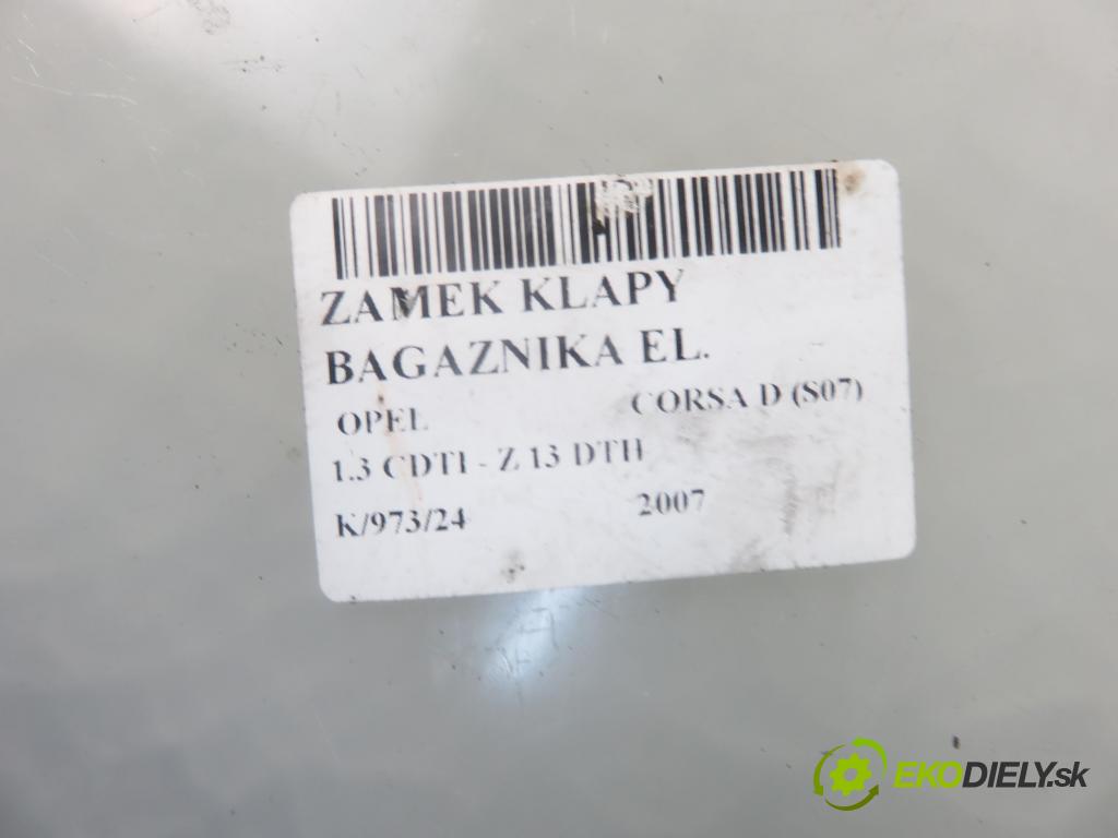 OPEL CORSA D (S07) HB 2007 66,00 1.3 CDTI 90 - Z 13 DTH 1248,00 zámok dveří kufr EL.