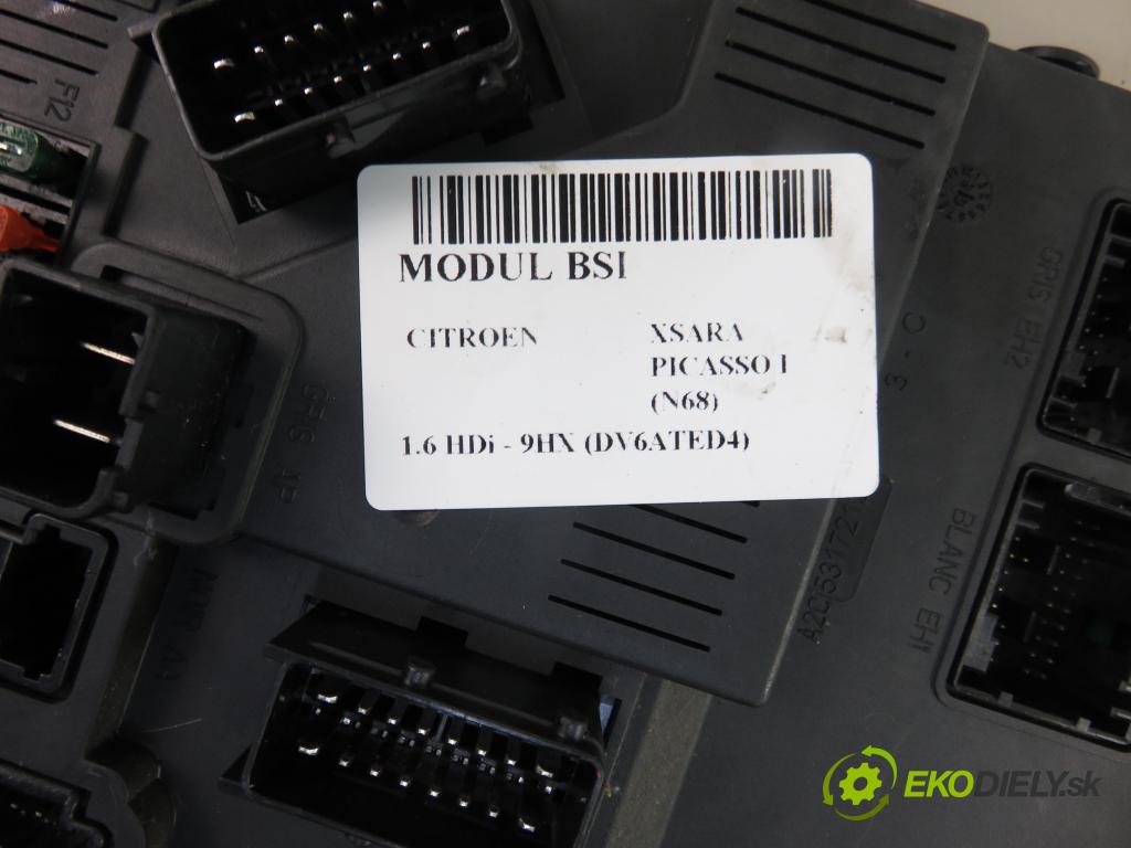 CITROEN XSARA PICASSO (N68) MINIVAN 2007 66,00 1.6 HDi - 9HX (DV6ATED4) 1560,00 MODUL BSI 9657999780 ; S118085220F