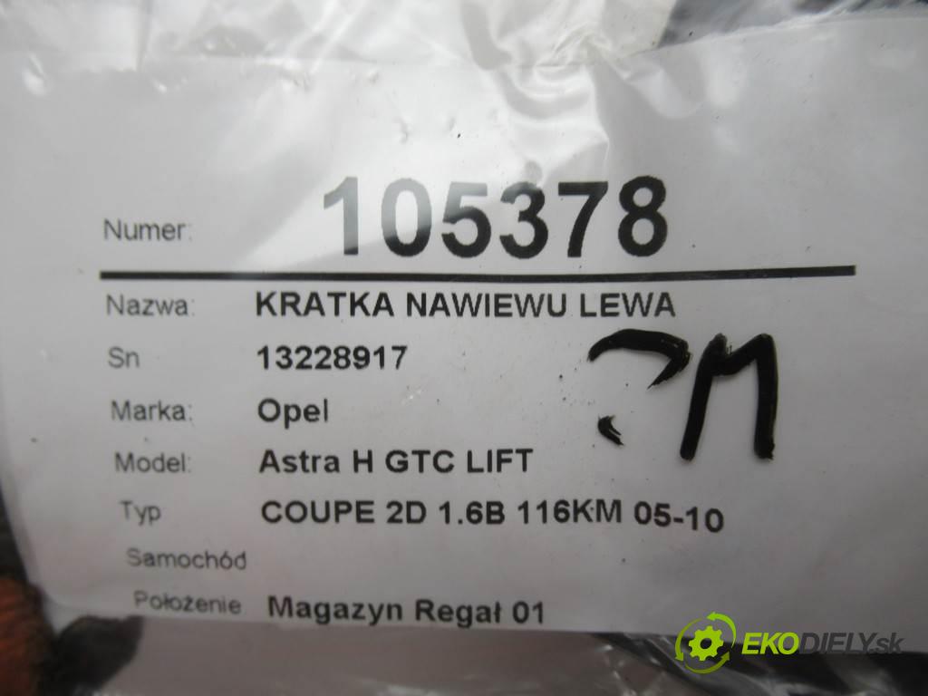 Opel Astra H GTC LIFT    COUPE 2D 1.6B 116KM 05-10  Mriežky kúrenia ľavá strana 13228917 (Mriežky kúrenia (fukáre))