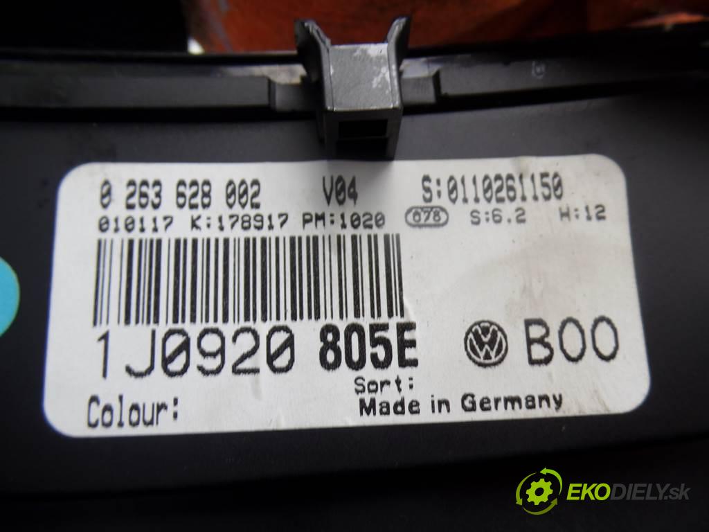 Volkswagen Golf IV  2001  HATCHBACK 3D 1.9SDI 68KM 97-03 1900 Prístrojovka 1J0920805E (Prístrojové dosky, displeje)