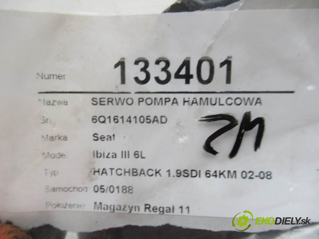 Seat Ibiza III 6L  2005 64KM HATCHBACK 1.9SDI 64KM 02-08 1900 Posilovač Pumpa brzdová 6Q1614105AD (Posilňovače bŕzd)