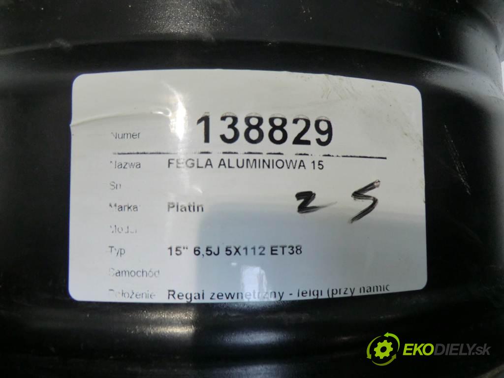 Platin .    15" 6,5J 5X112 ET38  felga-disk - 15  (Hliníkové)