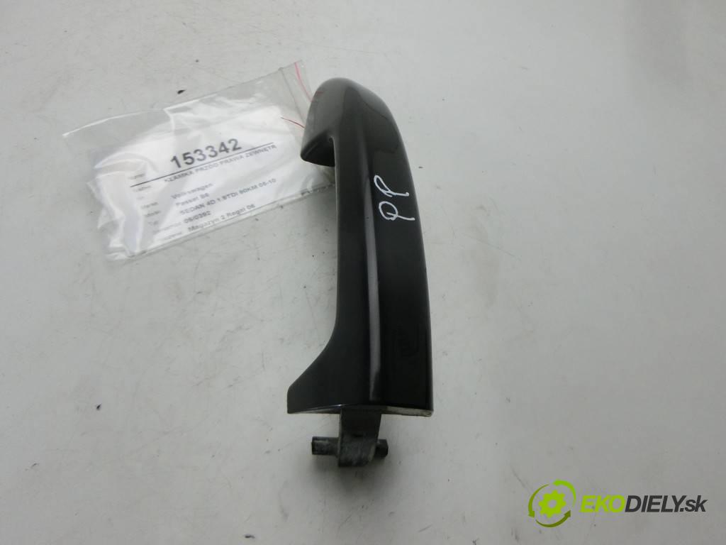 Volkswagen Passat B6  2005  SEDAN 4D 1.9TDI 90KM 05-10 1900 Kľučka predný pravá vonkajšia 3C0837210 (Ostatné)
