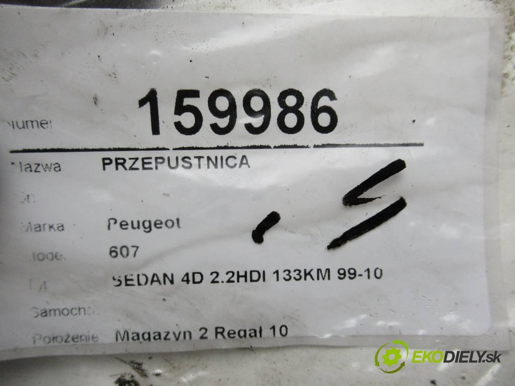 Peugeot 607    SEDAN 4D 2.2HDI 133KM 99-10  Škrtiaca klapka 9638246680 (Škrtiace klapky)