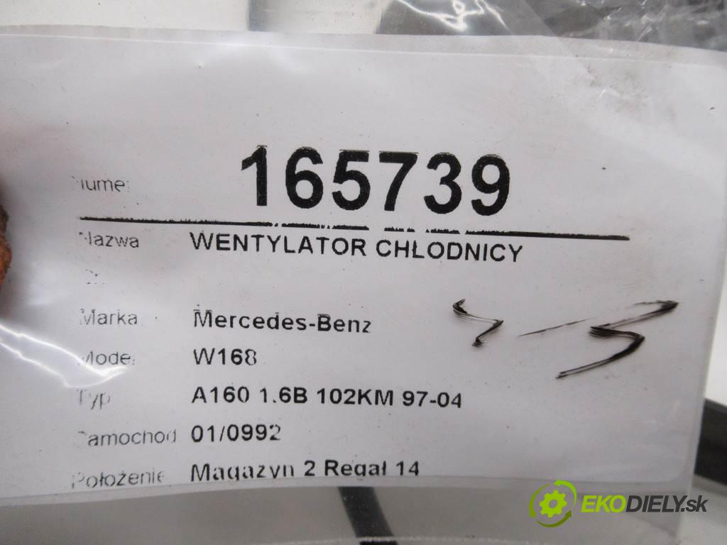 Mercedes-Benz W168  1998  A160 1.6B 102KM 97-04 1600 Ventilátor chladiča 3137226802 (Ventilátory)