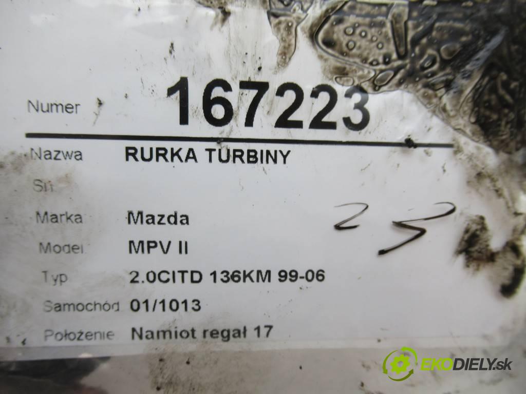 Mazda MPV II  2004  2.0CITD 136KM 99-06 2000 rúrka turba  (Hadice intercoolera)