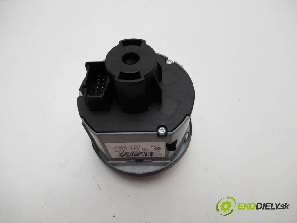 Skoda Octavia II LIFT  2009 75kW SEDAN 4D 1.6B 102KM 08-13 1600 Spínač svetiel na prístrojovej doske 1Z0941431J (Prepínače, spínače, tlačidlá a ovládače kúrenia)