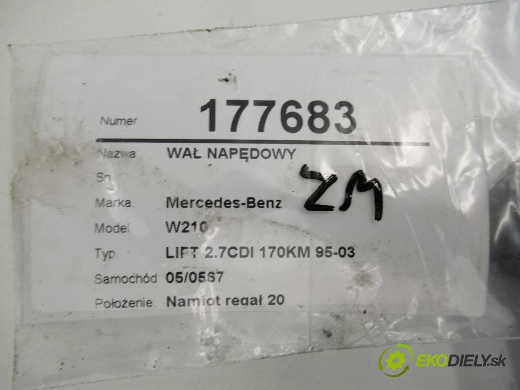 Mercedes-Benz W210  2001 170KM LIFT 2.7CDI 170KM 95-03 2700 kardaň hřídel hnací  (Kardanové hřídele)
