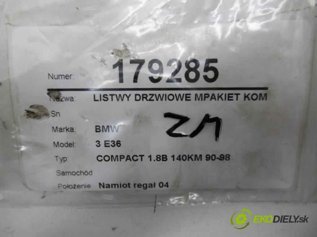 BMW 3 E36    COMPACT 1.8B 140KM 90-98  lišty dveří M-packet -