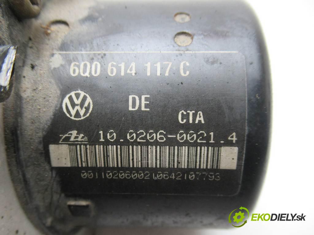 Volkswagen Polo IV 9N  2002  HATCHBACK 5D 1.4B 16V 75KM 01-09 1400 Pumpa ABS 6Q0614117C (Pumpy ABS)