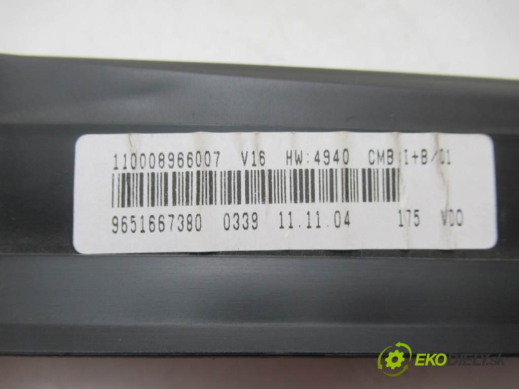 Citroen Xsara Picasso  2004  1.6B 95KM 99-04 1600 Prístrojovka 9651667380 (Prístrojové dosky, displeje)