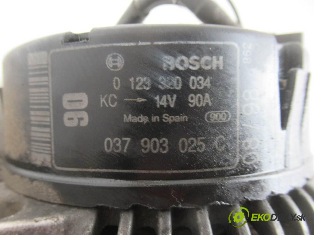 Audi A3 8L  1998  HATCHBACK 3D 1.8T 150KM 96-00 1800 Alternátor 037903025C (Alternátory)