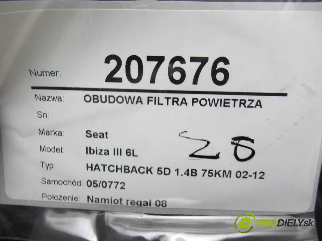 Seat Ibiza III 6L  2005  HATCHBACK 5D 1.4B 75KM 02-12 1400 Obal filtra vzduchu 036129607CT (Obaly filtrov vzduchu)