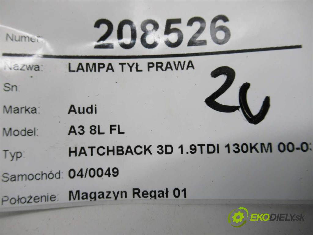Audi A3 8L FL  2003 130 kW HATCHBACK 3D 1.9TDI 130KM 00-03 1900 Svetlo zad pravá  (Ostatné)