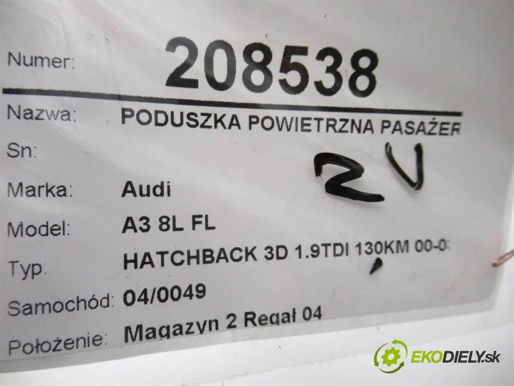 Audi A3 8L FL  2003 130 kW HATCHBACK 3D 1.9TDI 130KM 00-03 1900 AirBag - spolujezdce  (Airbagy)