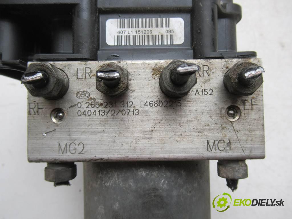 Fiat Panda II  2004  VAN 5D 1.1B 54KM 03-12 1100 pumpa ABS 0265231312 46802215 (Pumpy brzdové)
