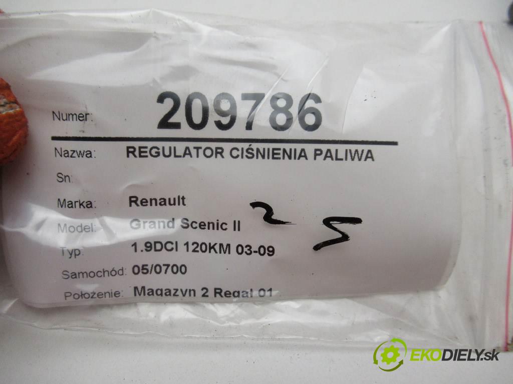 Renault Grand Scenic II  2004  1.9DCI 120KM 03-09 1900 Regulátor tlaku paliva 0928400502 (Ostatné)