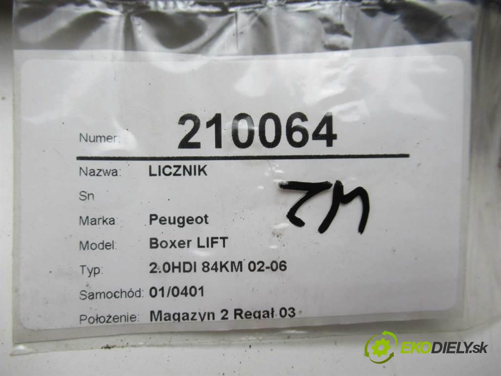 Peugeot Boxer LIFT  2004 75 kw 2.0HDI 84KM 02-06 2000 Prístrojovka 1339327080 (Prístrojové dosky, displeje)