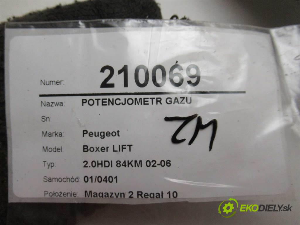 Peugeot Boxer LIFT  2004 75 kw 2.0HDI 84KM 02-06 2000 potenciometr plynového pedálu 1337493080 (Pedály)