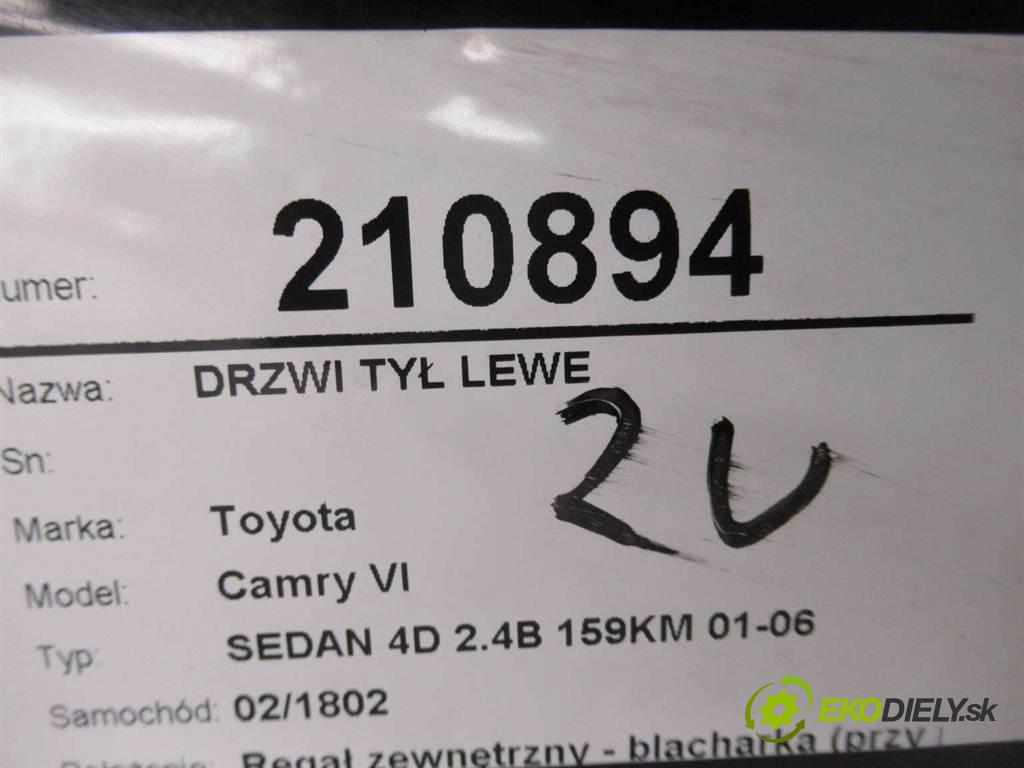Toyota Camry VI  2004  SEDAN 4D 2.4B 159KM 01-06 2400 Dvere zad ľave  (Ostatné)