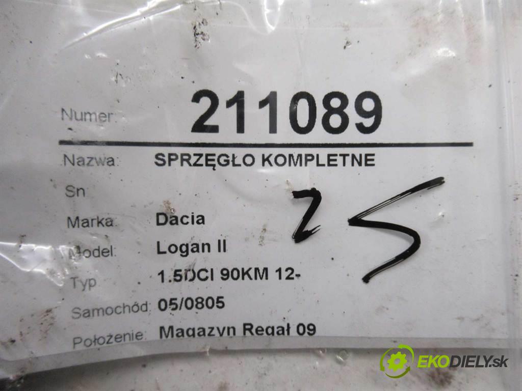 Dacia Logan II  2013  1.5DCI 90KM 12- 1500 spojková sada bez ložiska komplet  (Kompletní sady (bez ložiska))