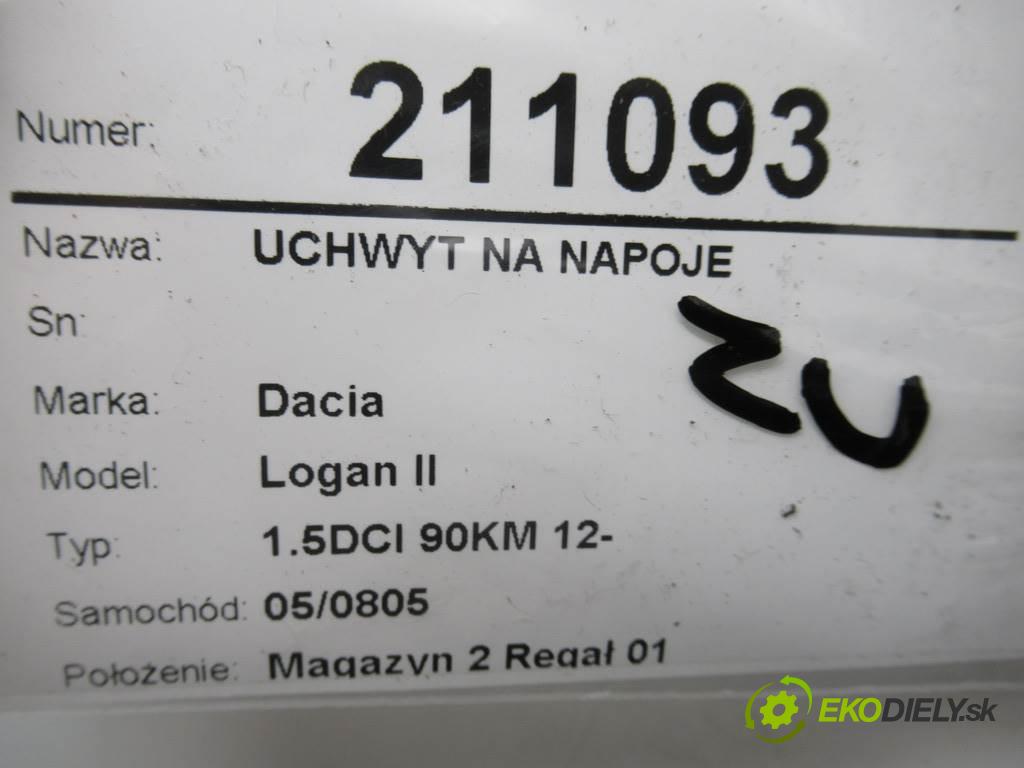 Dacia Logan II  2013  1.5DCI 90KM 12- 1500 Držiak na nápoje  (Úchyty, držiaky na nápoje)