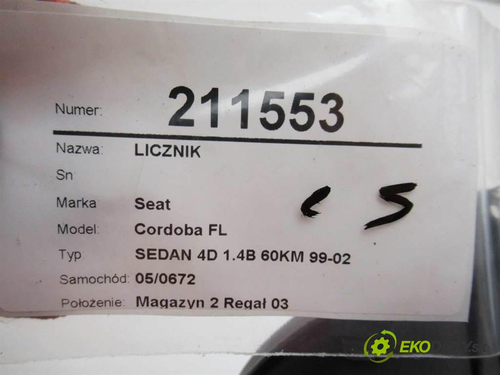 Seat Cordoba FL  2002  SEDAN 4D 1.4B 60KM 99-02 1400 Prístrojovka 6K0920821G (Prístrojové dosky, displeje)
