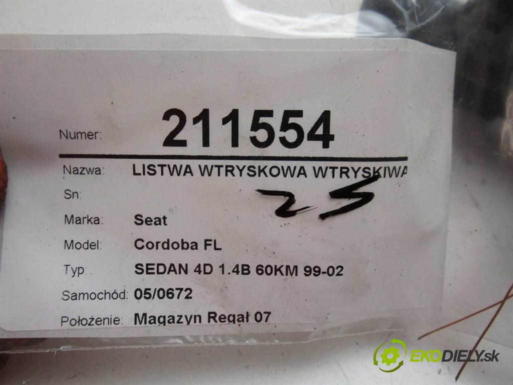 Seat Cordoba FL  2002  SEDAN 4D 1.4B 60KM 99-02 1400 Lišta vstrekovacia Vstrekovacie ventily 0280151071 (Vstrekovacie lišty)